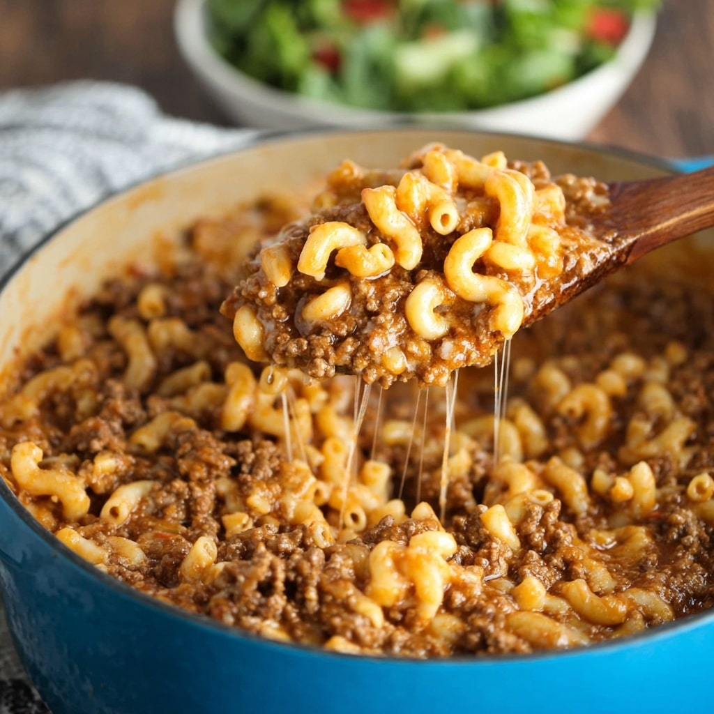 Cheesy Hamburger Skillet (Homemade Hamburger Helper) Recipe