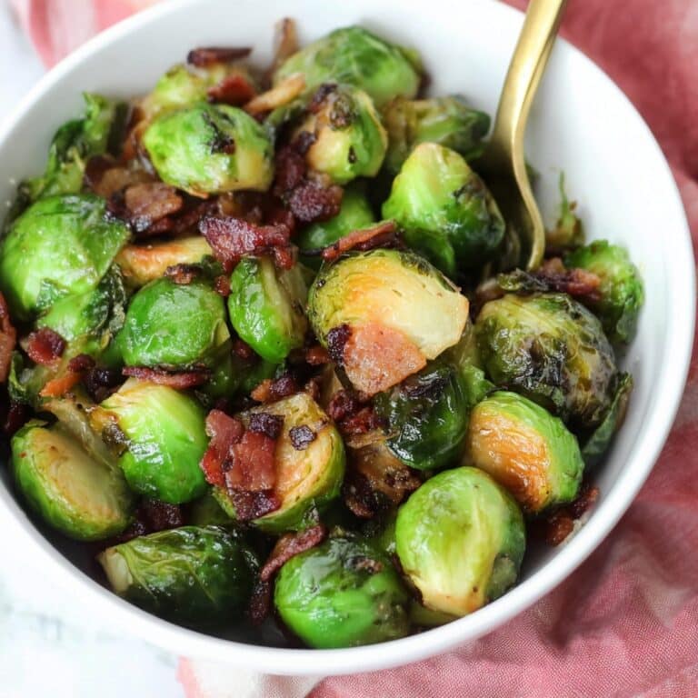 Caramelized Brussels Sprouts with Bacon Jam Recipe