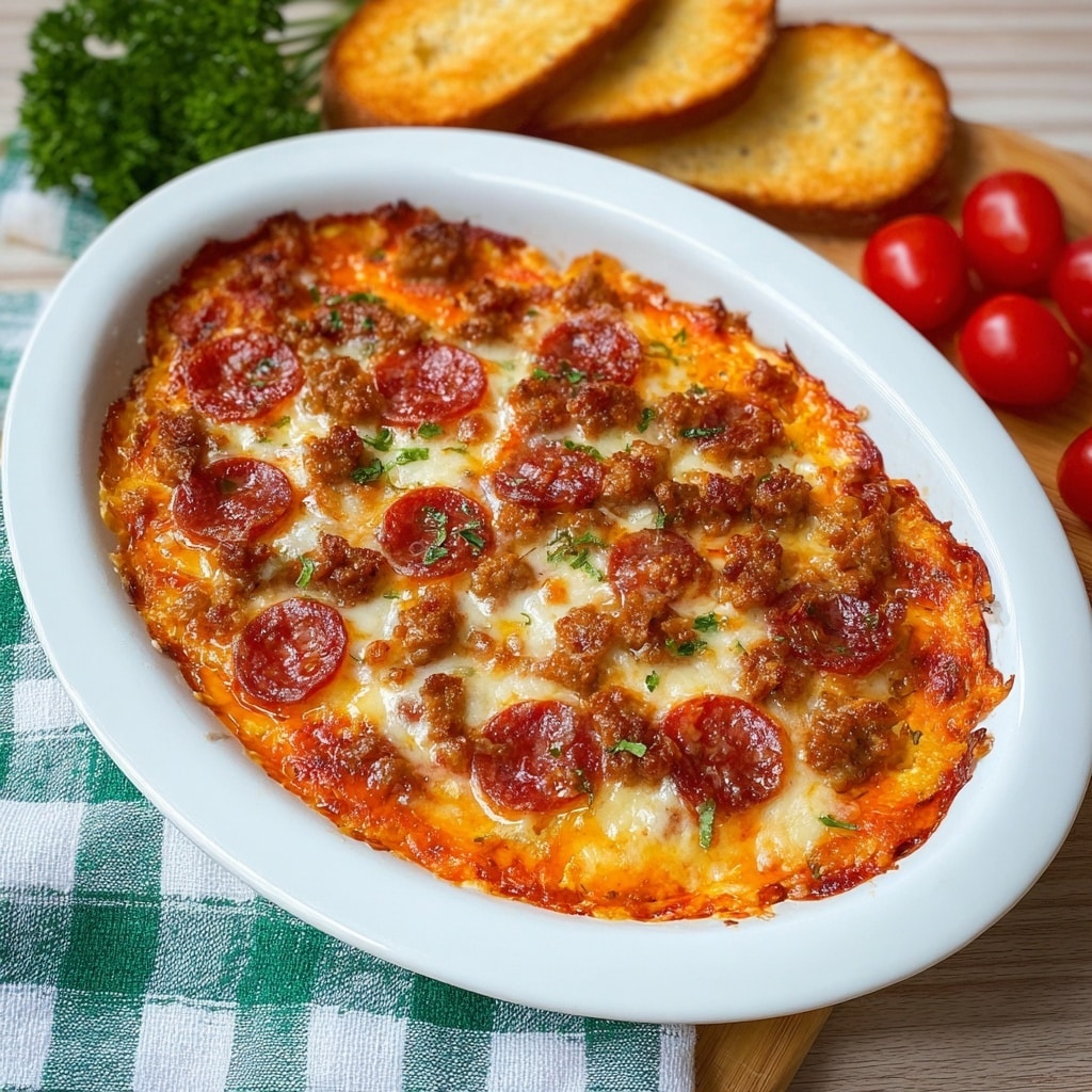 Hot Honey Pepperoni and Sausage Pizza Dip Recipe