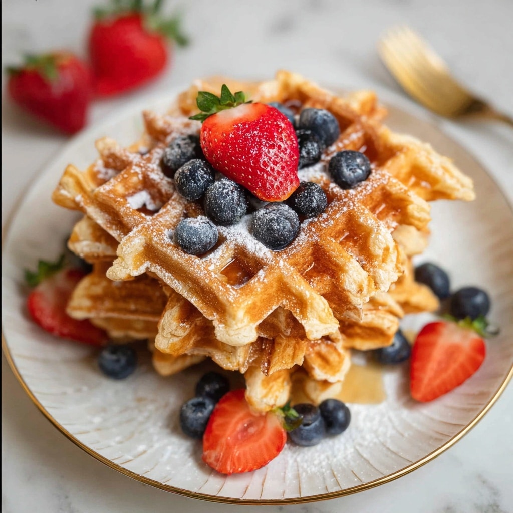 Cottage Cheese Waffles Recipe - Recipe Image