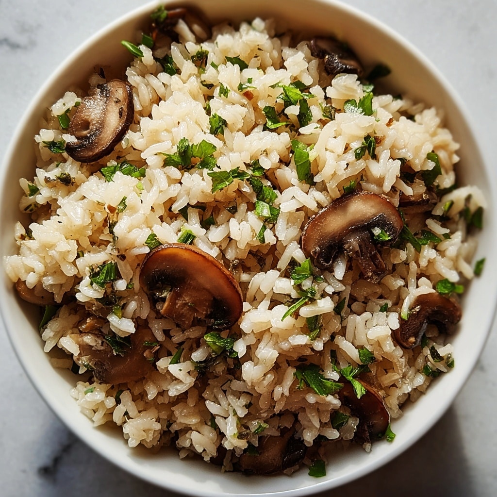 Creamy Mushroom Rice Recipe