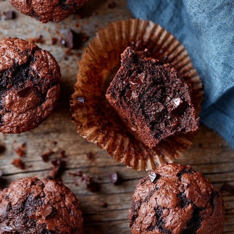 Chocolate Chocolate Chip Muffins Recipe