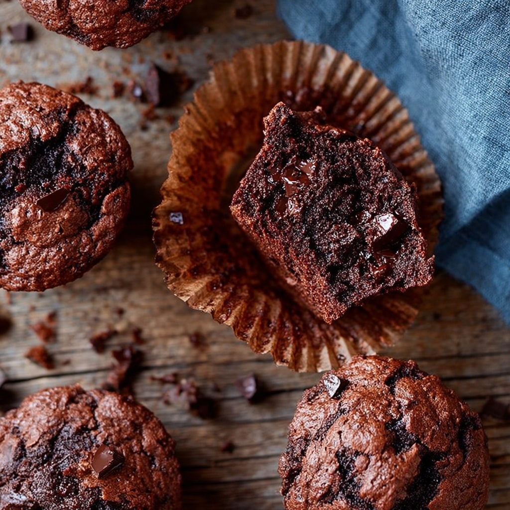 Chocolate Chocolate Chip Muffins Recipe