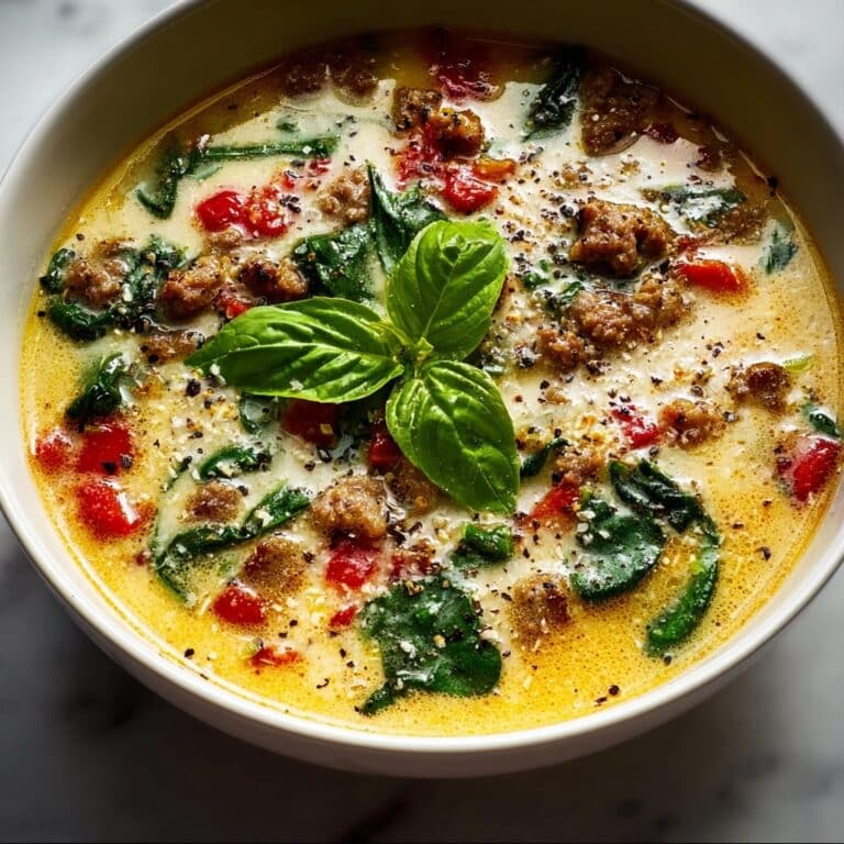 Parmesan Beef Sausage Ditalini Soup Recipe