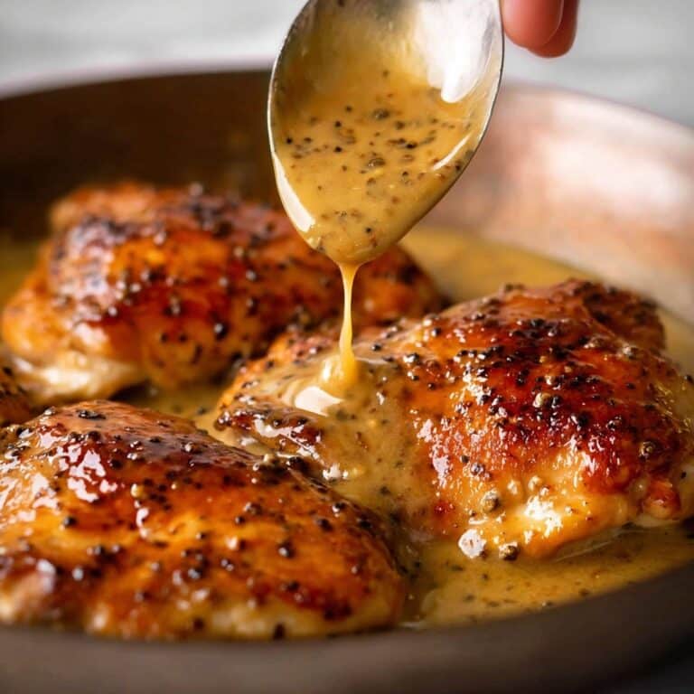 JB’s Chicken au Poivre with Creamy Peppercorn Sauce Recipe