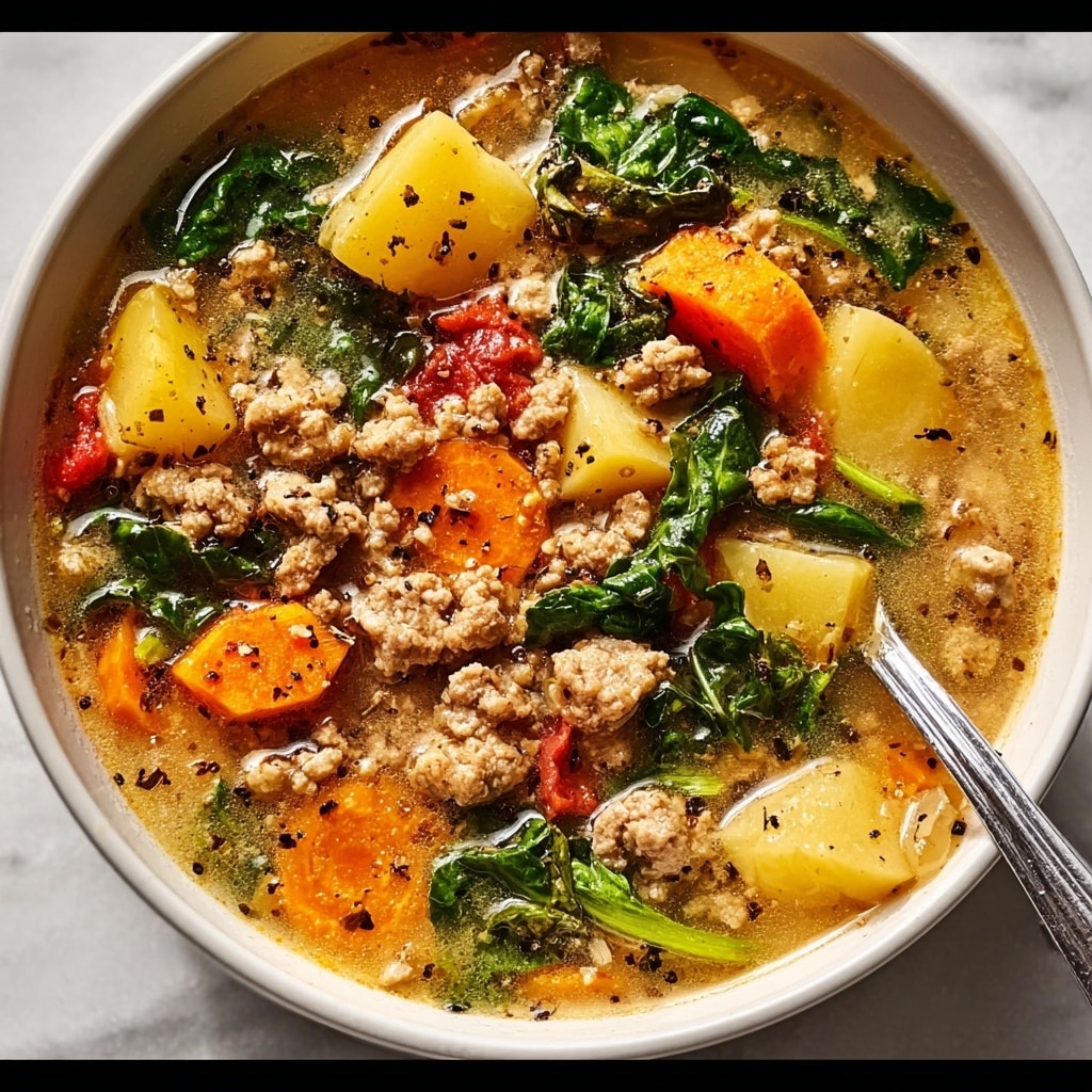 Ground Chicken Soup: Cozy Comfort Food Delight Recipe - Recipe Image