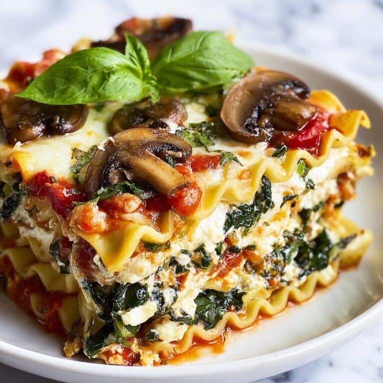 Mushroom and Spinach Lasagna Recipe