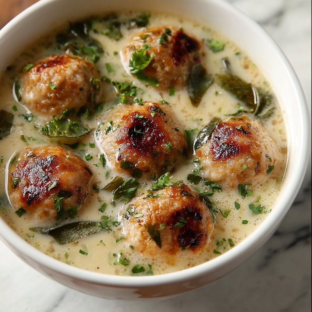 Mini Turkey Meatball Italian Wedding Soup Recipe