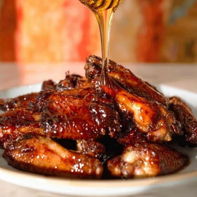 Hot Honey Peach Wings Recipe