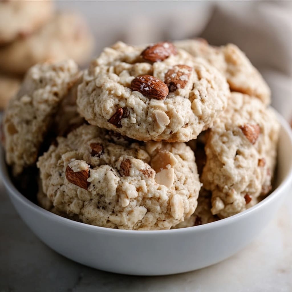 Crispy Almond Coconut Cookies Recipe