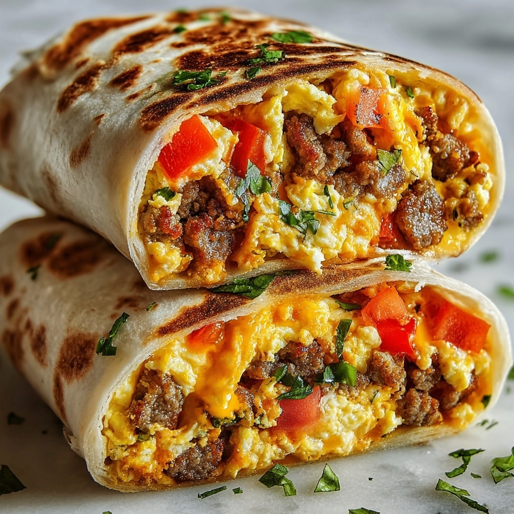 Freezer Breakfast Burritos Recipe