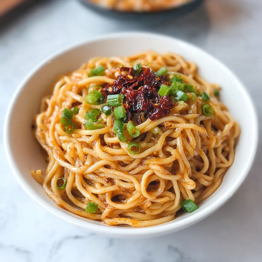 Caramelized Onion Pasta with Chilli Oil Recipe - Recipe Image