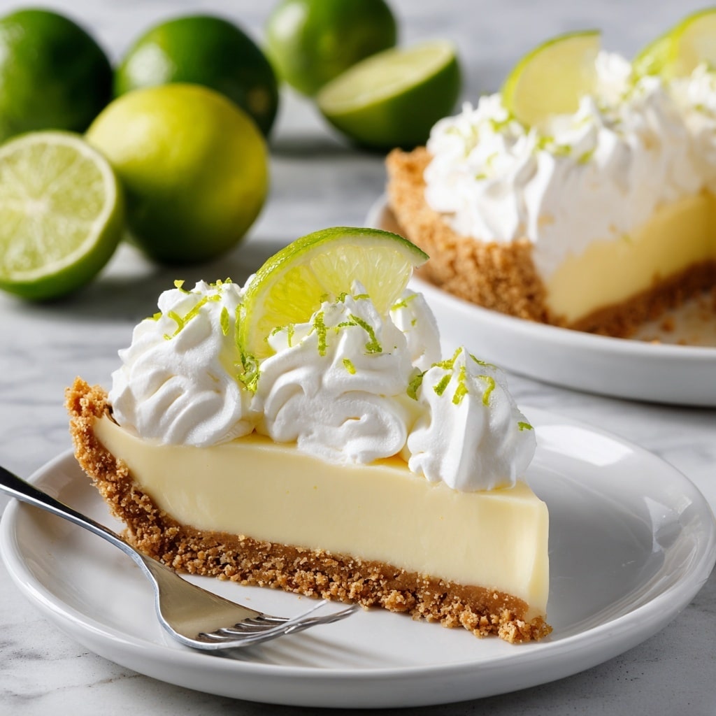 Key Lime Pie with Whipped Cream Recipe - Recipe Image