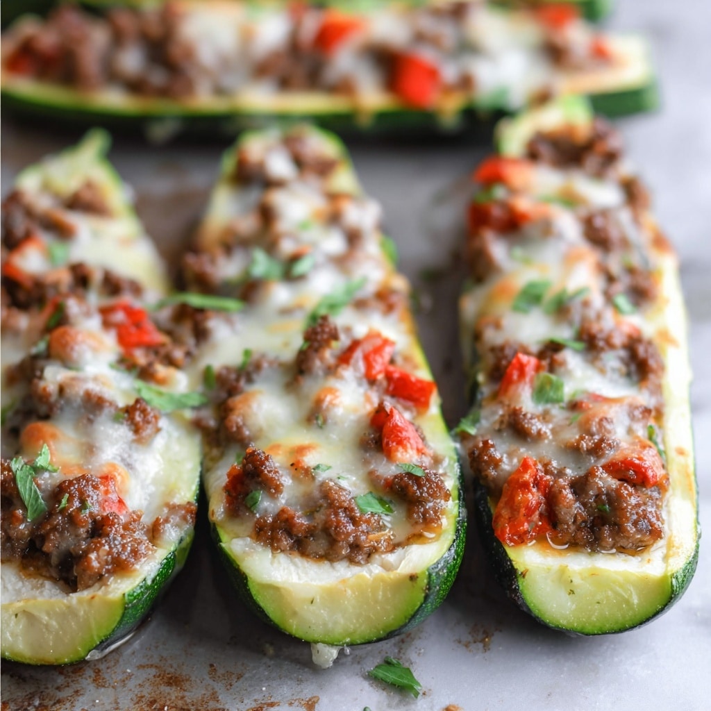 Sausage Zucchini Boats Recipe - Recipe Image