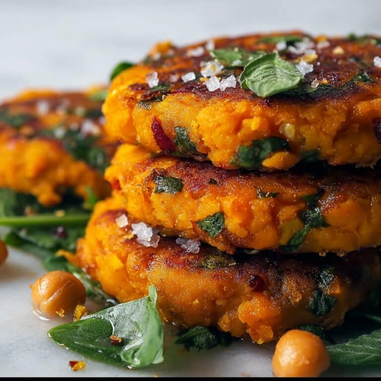 Crispy Chickpea & Sweet Potato Fritters Recipe