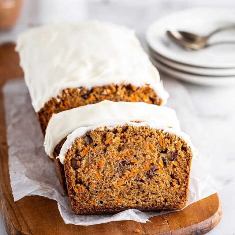 Carrot Bread with Nutty Glaze Recipe