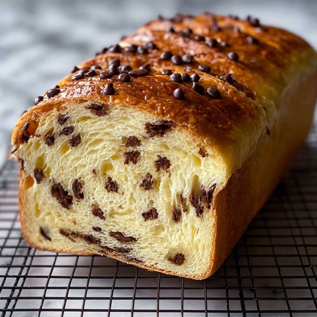 Chocolate Chip Sourdough Croissant Bread Recipe