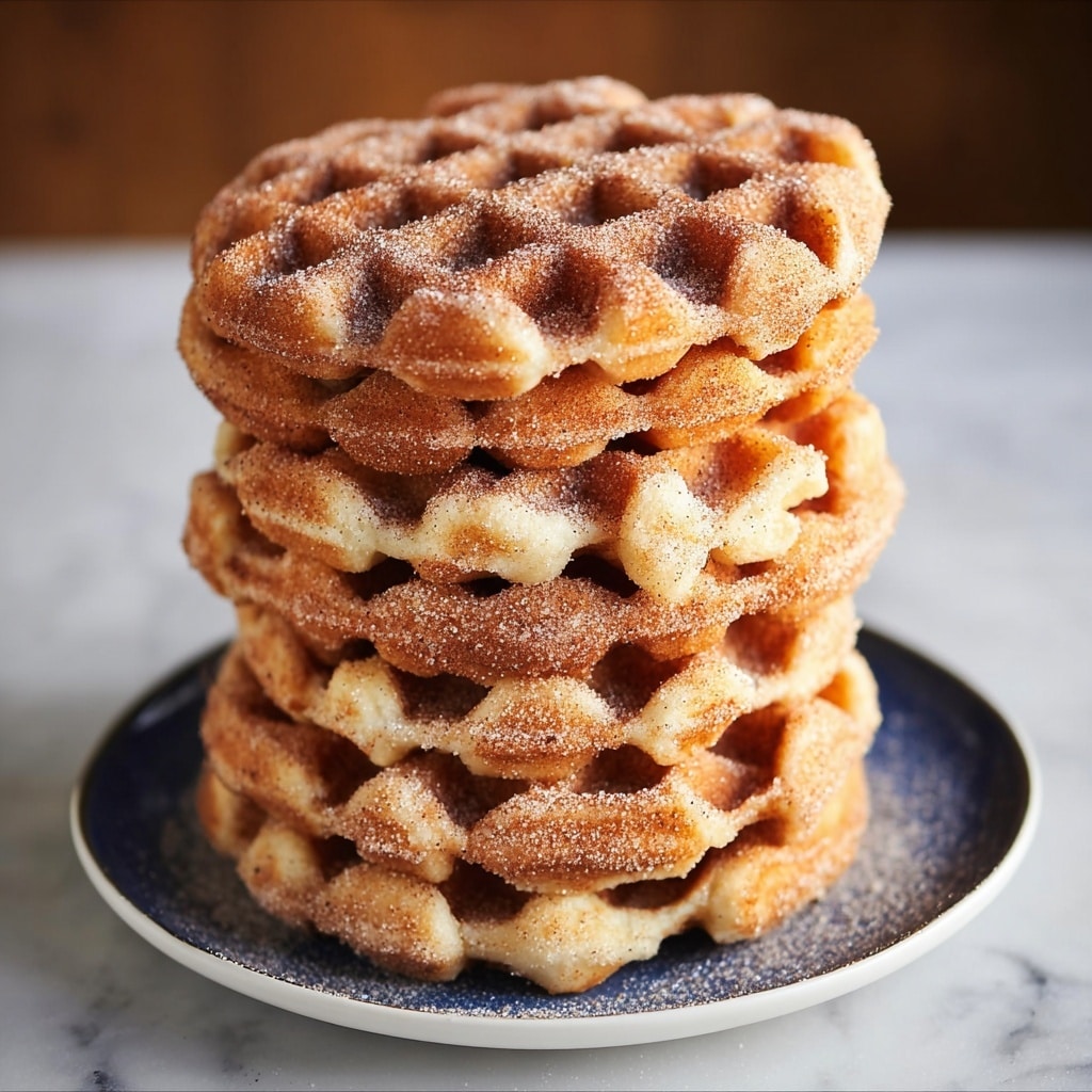 Cinnamon Sugar Biscuit Waffles Recipe - Recipe Image