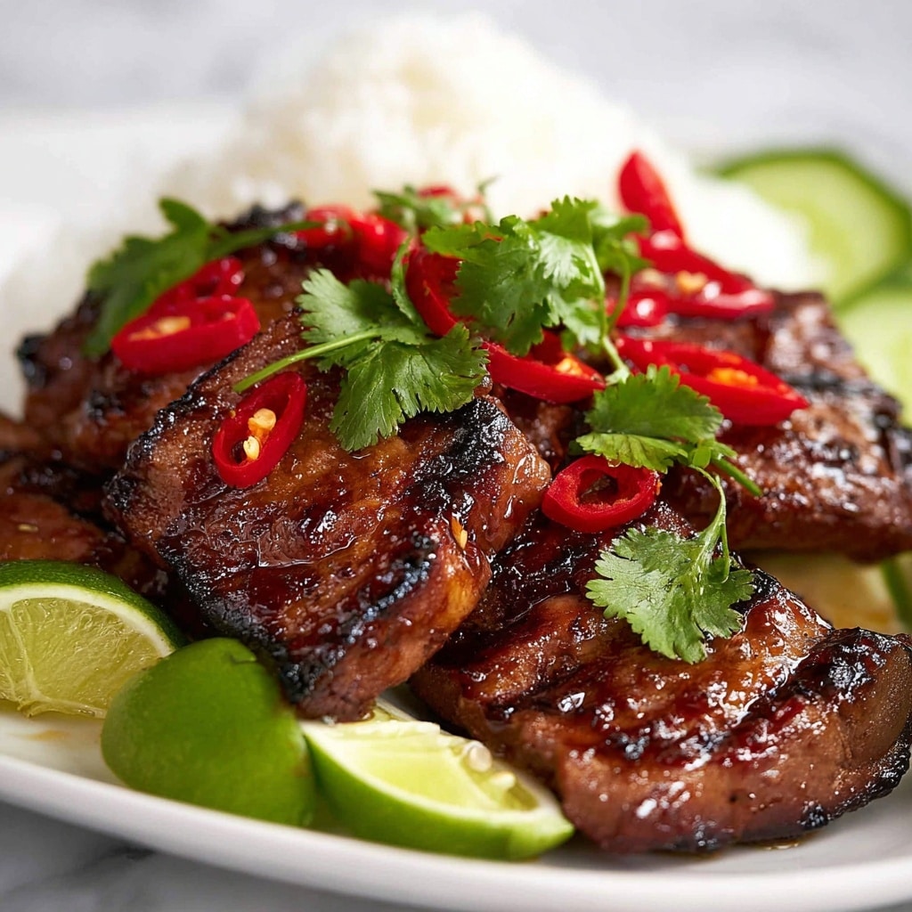 Thai Grilled Chicken (Gai Yang) with Coconut Rice and Dipping Sauces Recipe