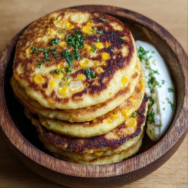 Venezuelan Sweet Corn Cachapas with Cheesy Joy Inside Recipe