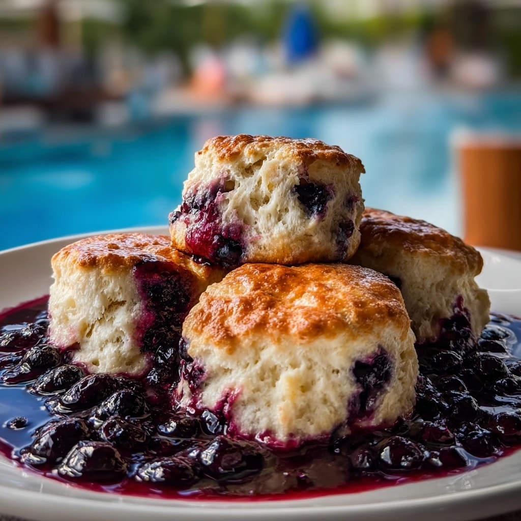 Delicious Blueberry Butter Swim Biscuits Recipe