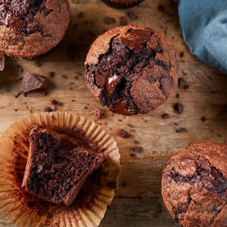 Chocolate Chocolate Chip Muffins Recipe