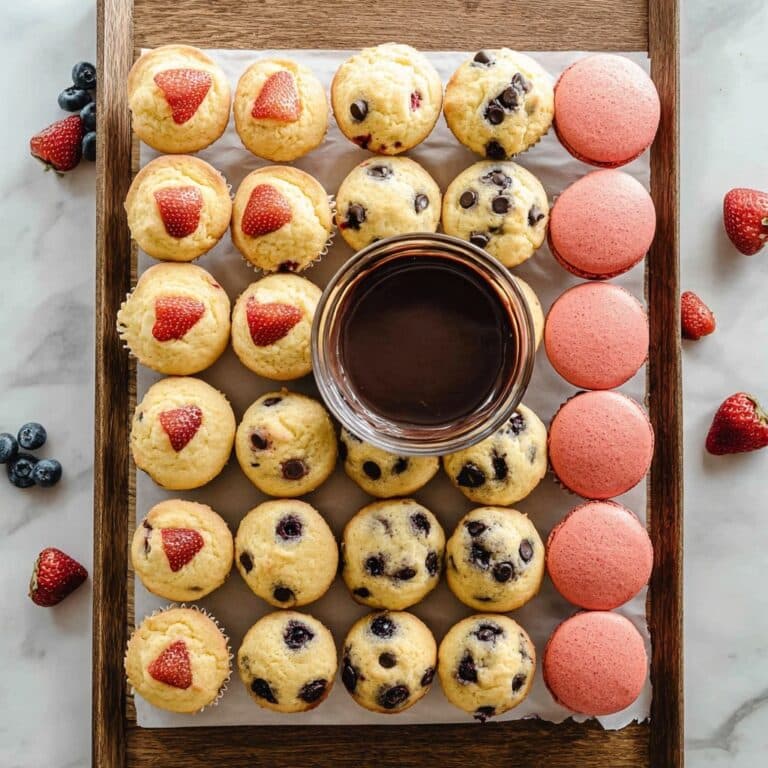 Mini Pancake Muffins with Fresh Fruit and Chocolate Chips Recipe