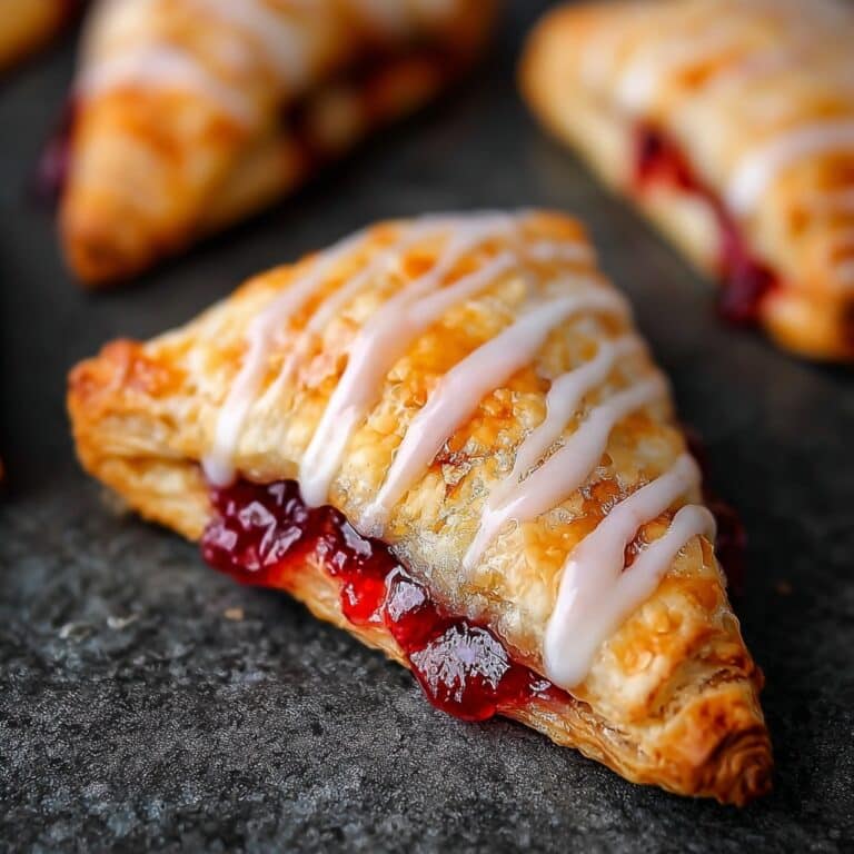 Cherry Turnovers with Almond Glaze Recipe