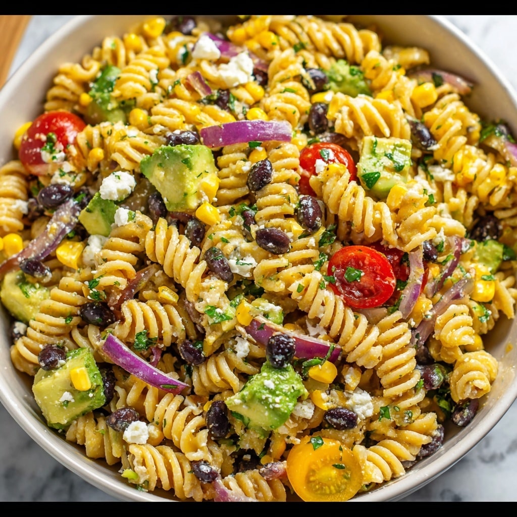Mexican Pasta Salad With Creamy Dressing Recipe - Recipe Image