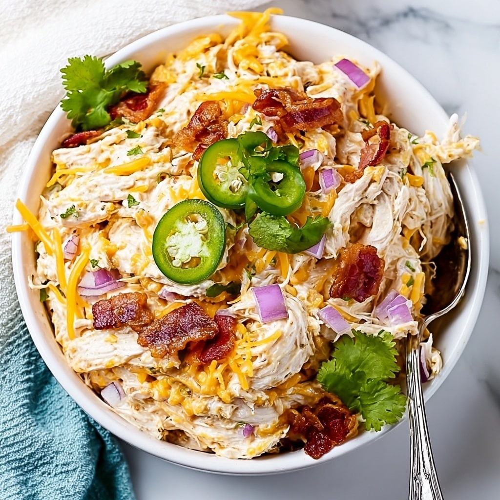 Jalapeno Popper Chicken Salad Recipe - Recipe Image
