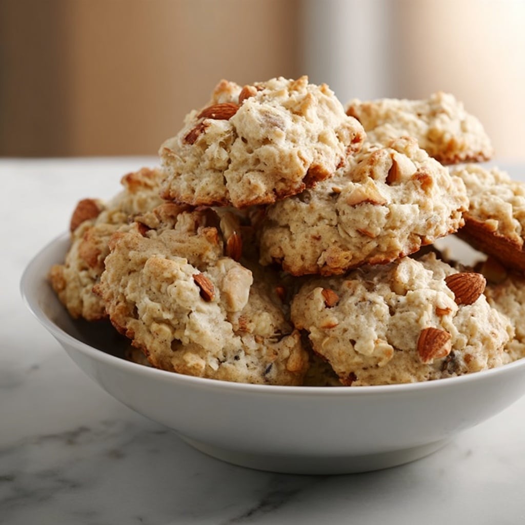 Crispy Almond Coconut Cookies Recipe - Recipe Image