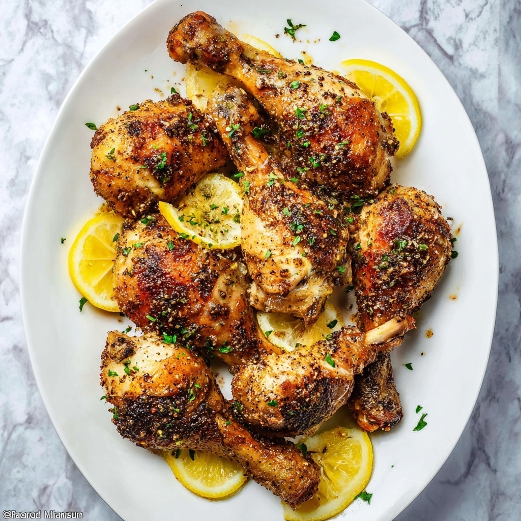 Lemon Pepper Chicken Drumsticks Recipe - Recipe Image