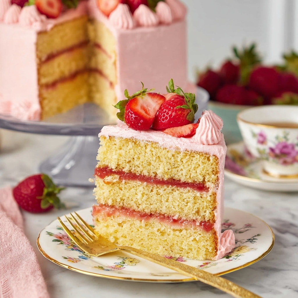 Strawberry Lemonade Cake Recipe - Recipe Image