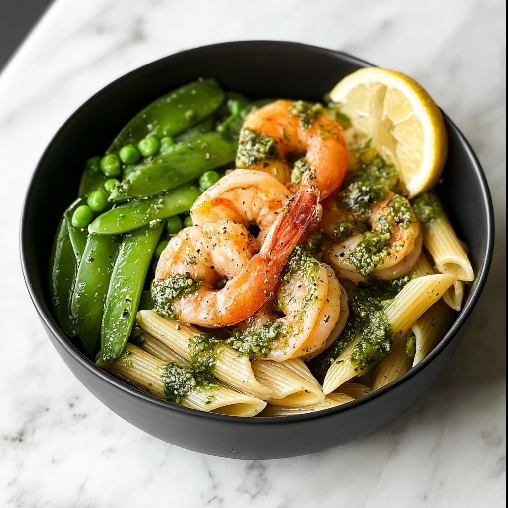Shrimp Pesto Penne Recipe - Recipe Image