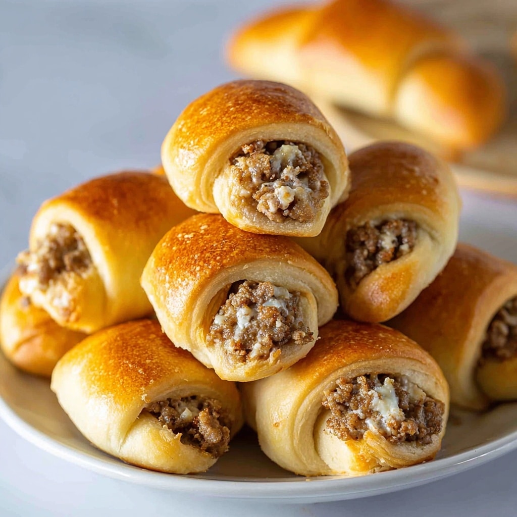Sausage Cream Cheese Crescent Rolls Recipe - Recipe Image