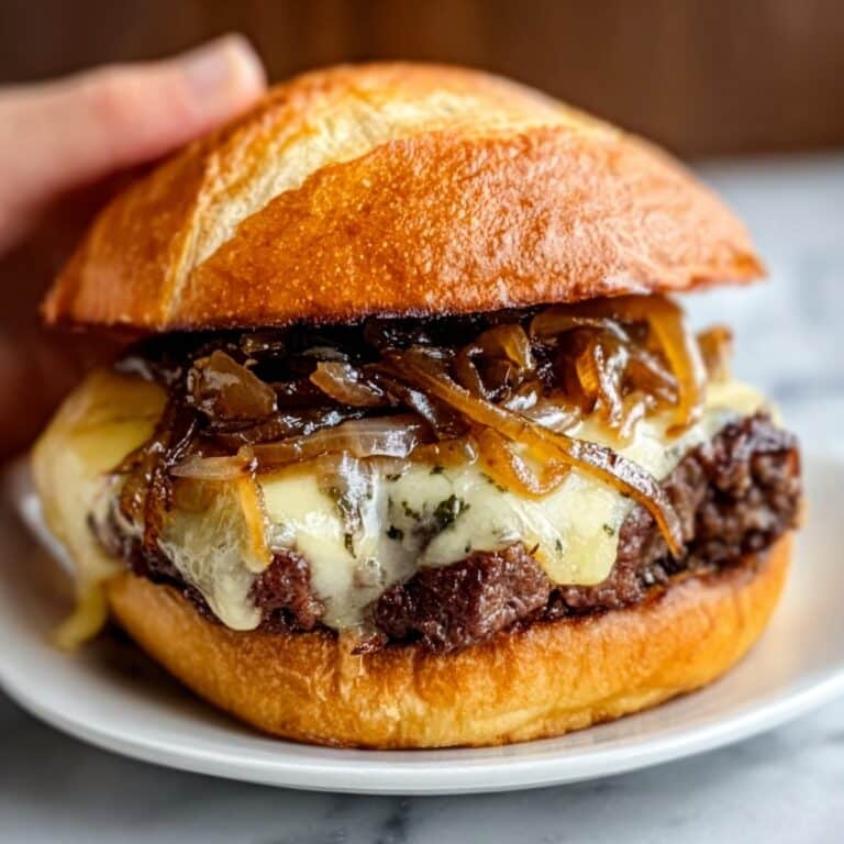 French Onion Steak Sandwich with Grilled Mushrooms Recipe