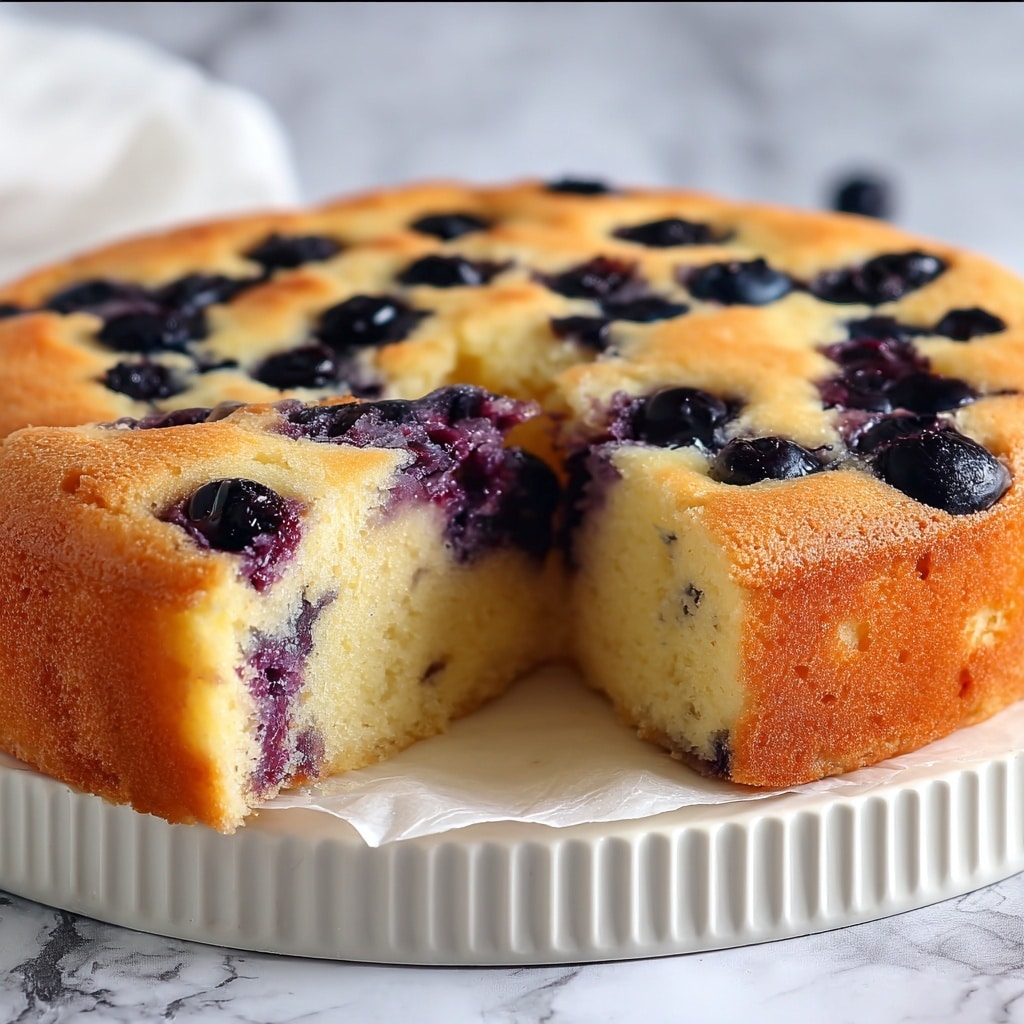 Air Fryer Blueberry Yogurt Cake Recipe - Recipe Image
