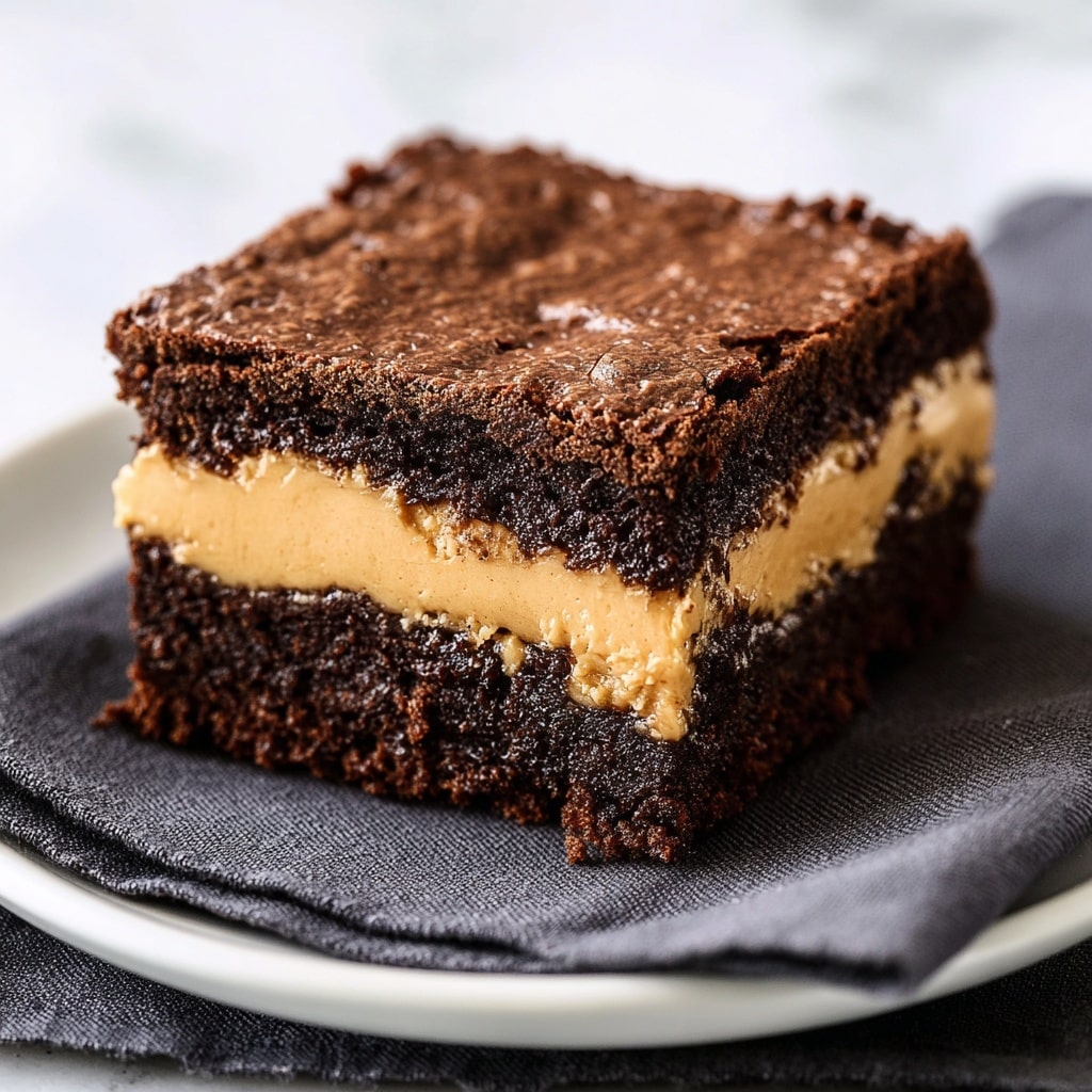 Peanut Butter Stuffed Brownies Recipe - Recipe Image