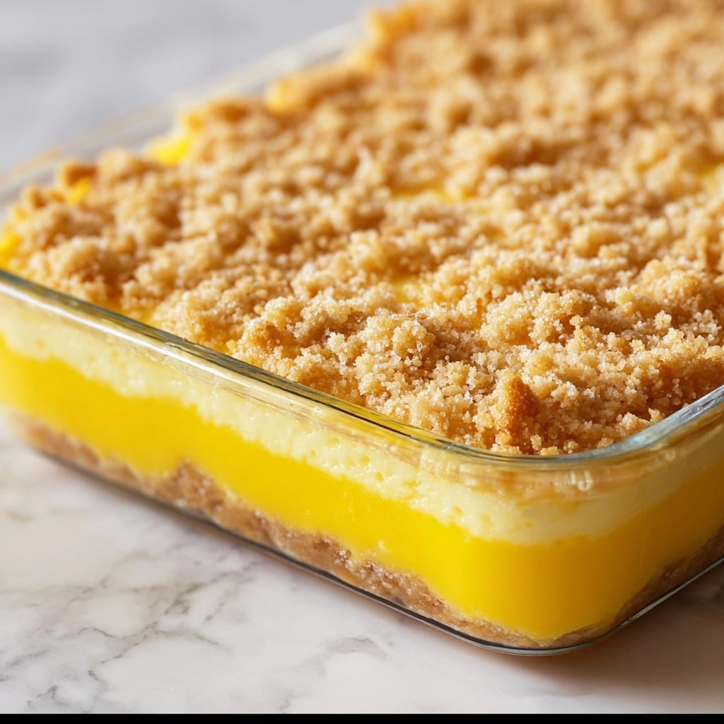 Lemon Cream Cheese Dump Cake Recipe