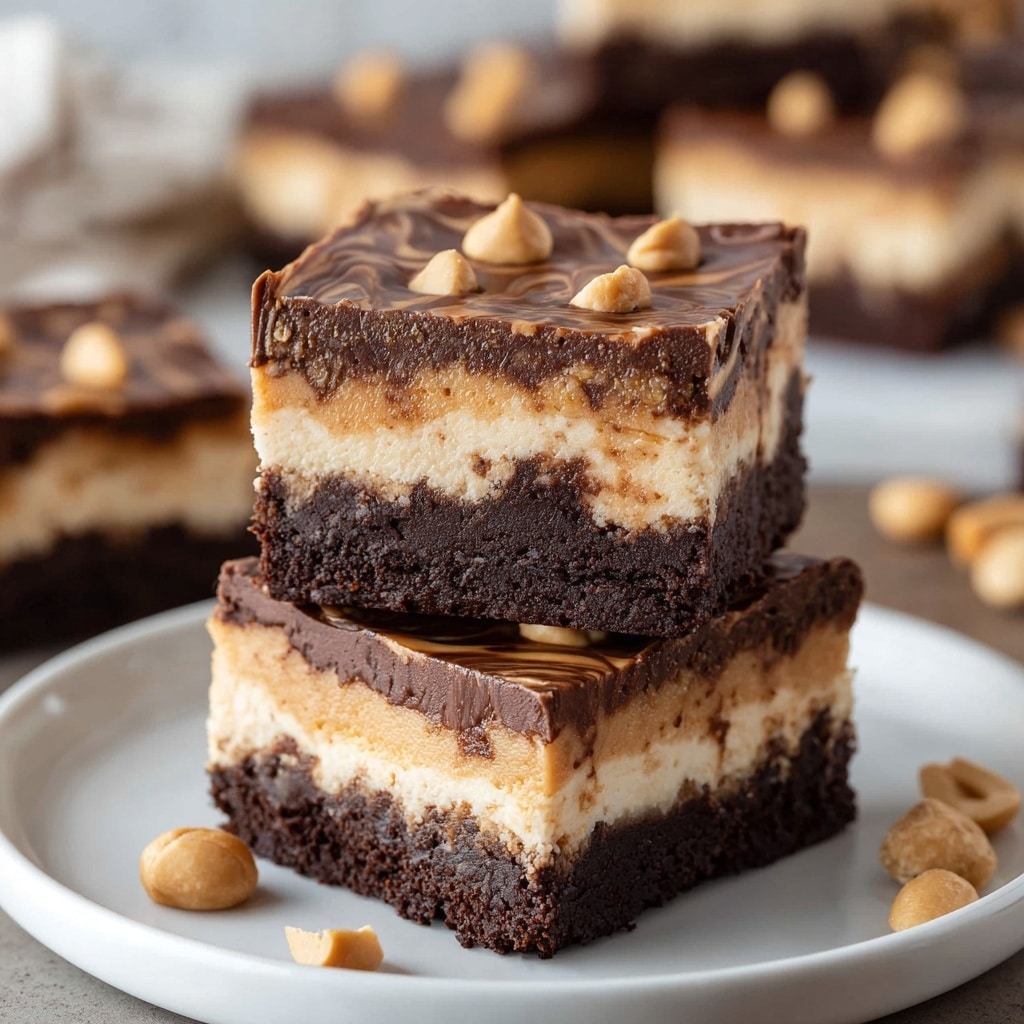 Peanut Butter Stuffed Brownies Recipe - Recipe Image