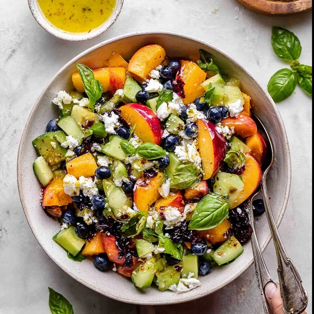 Blueberry Peach Feta Salad Recipe - Recipe Image