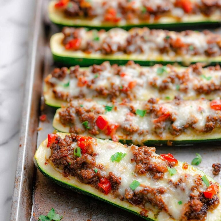 Sausage Zucchini Boats Recipe