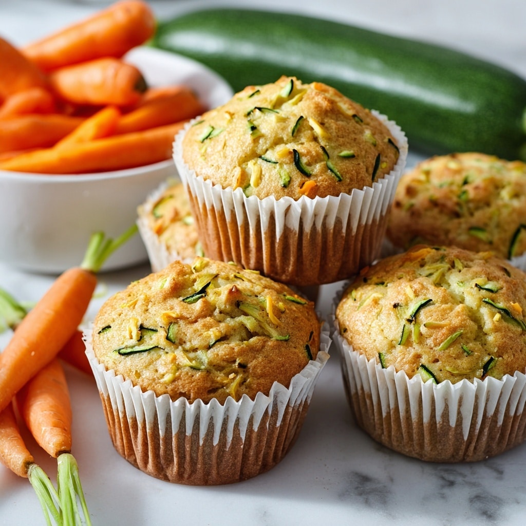 Zucchini and Carrot Breakfast Muffins Recipe - Recipe Image