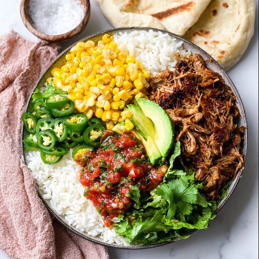 Shredded Chicken Rice Bowl Recipe - Recipe Image