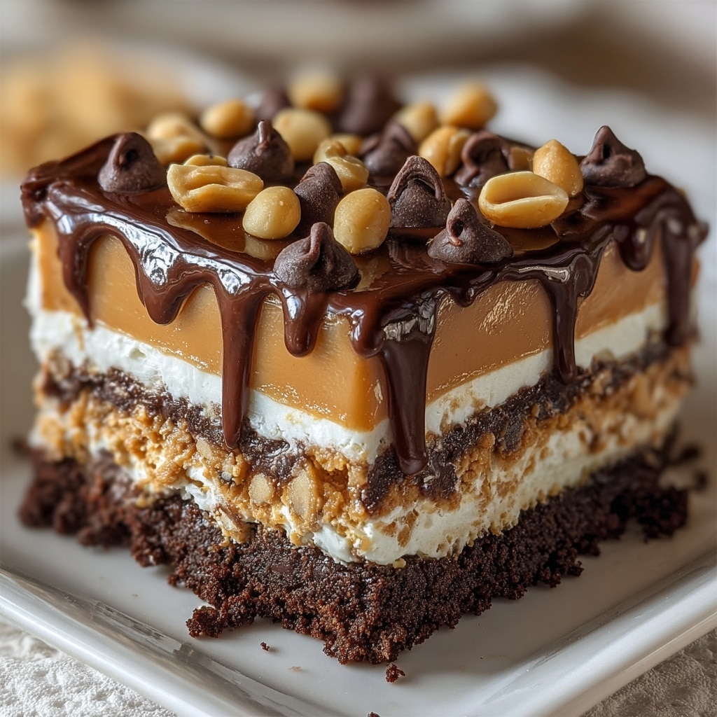 Chocolate Peanut Butter Lasagna Recipe - Recipe Image