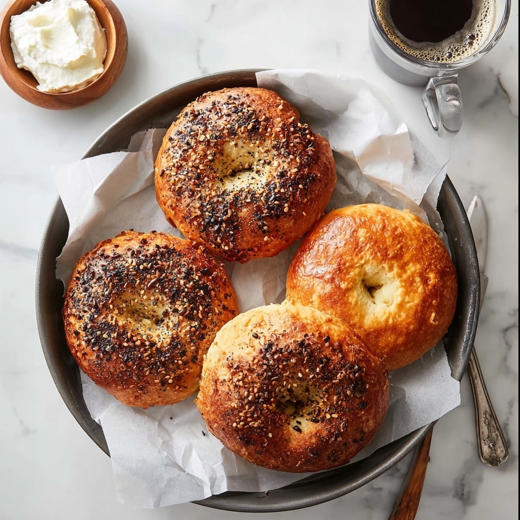 Crispy Air Fryer Cottage Cheese Bagels - So Easy & Delicious! - Recipe Image