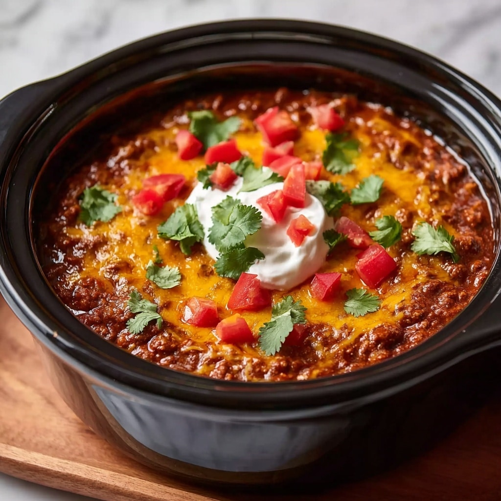Slow Cooker Chicken Enchilada Casserole Recipe - Recipe Image