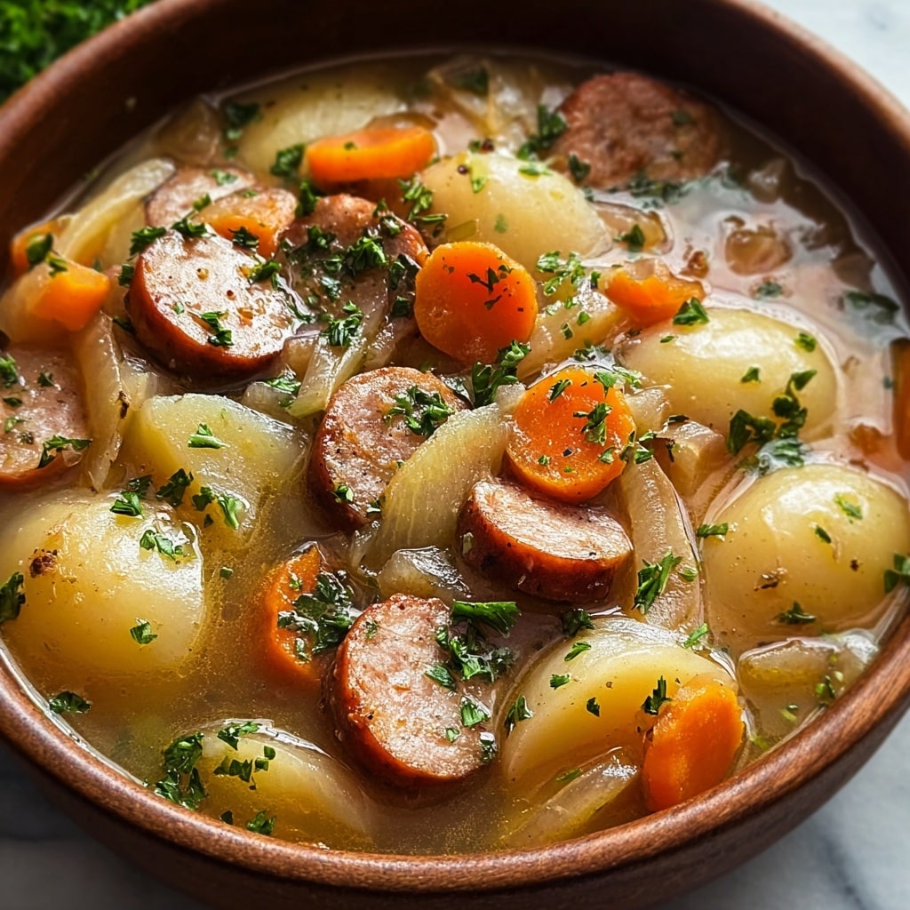 Irresistible Dublin Coddle Hearty Comforting Irish Dish Recipe - Recipe Image