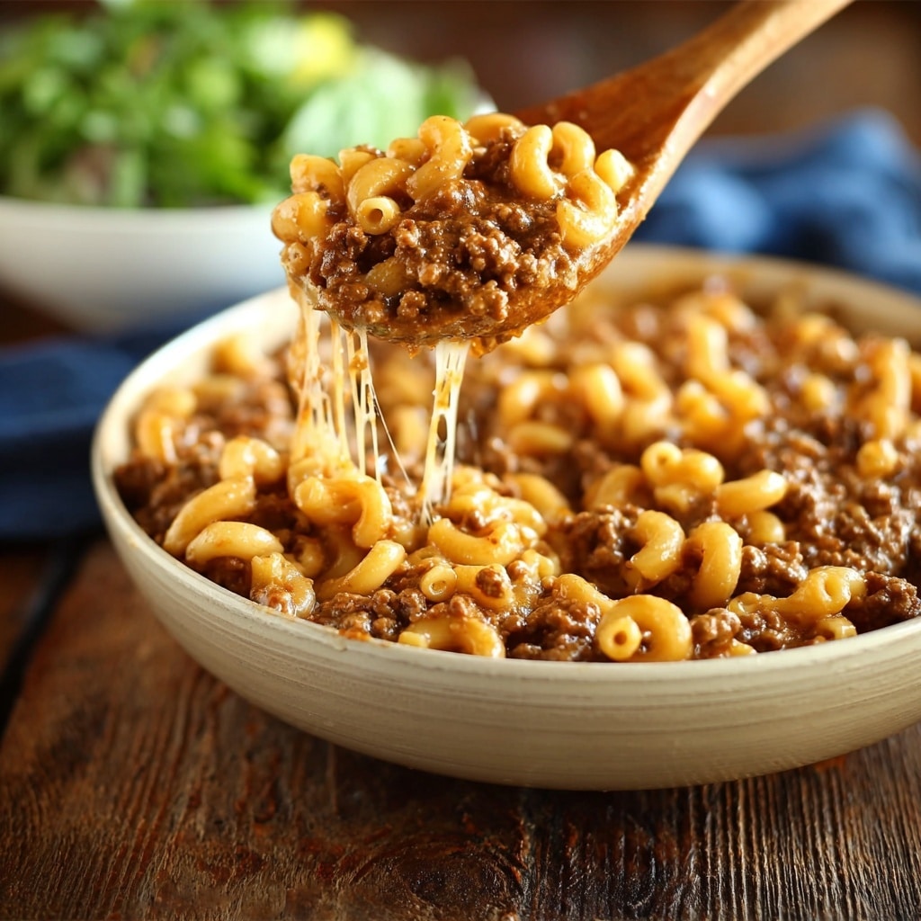 Cheesy Hamburger Skillet (Homemade Hamburger Helper) Recipe - Recipe Image