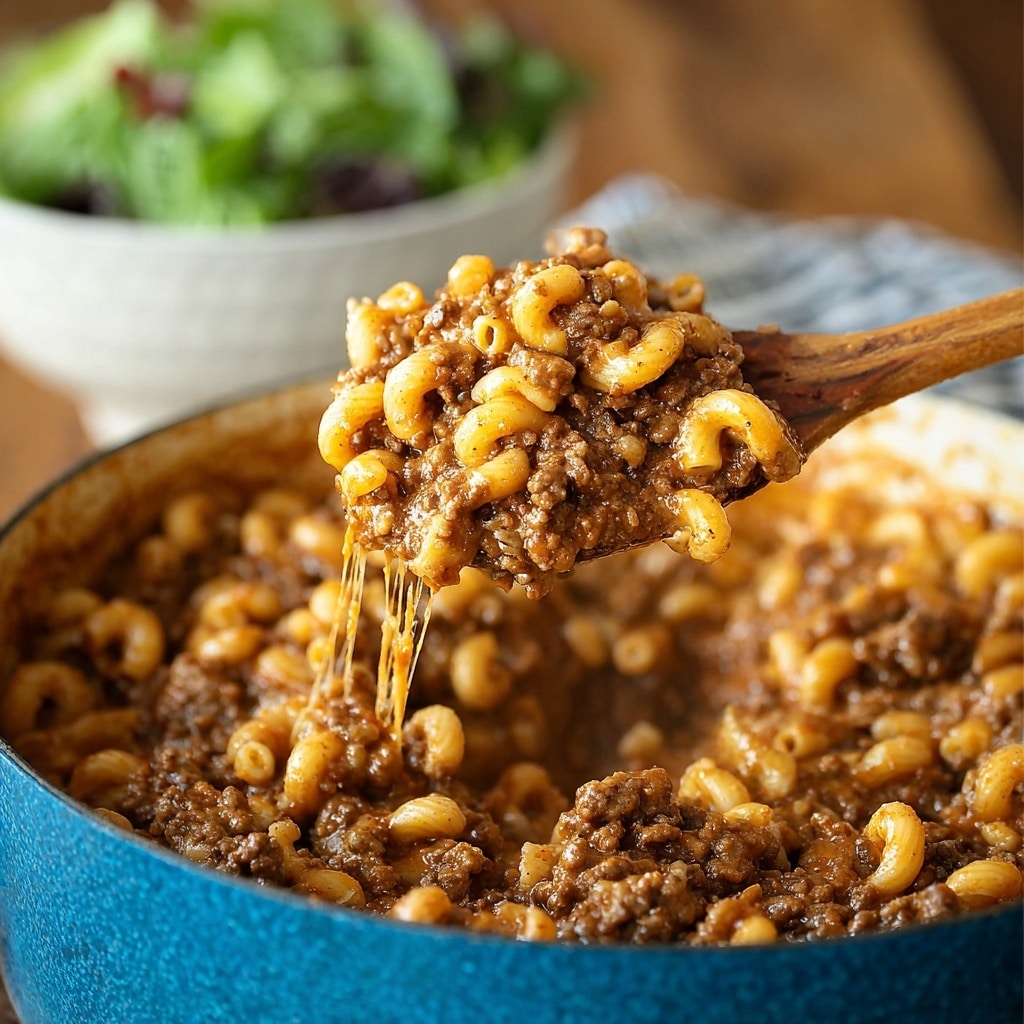 Cheesy Hamburger Skillet (Homemade Hamburger Helper) Recipe - Recipe Image